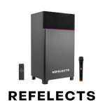 RF UltraBoom-80 Bluetooth Party Speaker with Mic, 80 Watts High Bass, LED Lights, Home Theater Music System, Karaoke MIC Speaker, HDMI (ARC), AUX, USB, FM, Remote, Surround Sound for TV & Events